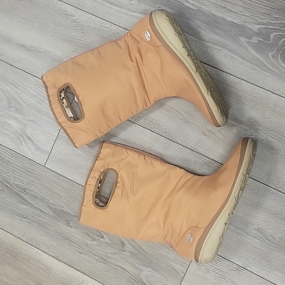 Timberland Golden Nylon Pull On Wedge Rain Boots Size 9 - Picture 2 of 9